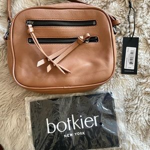 Botkier Chelsea Camera Crossbody in Cognac Leather